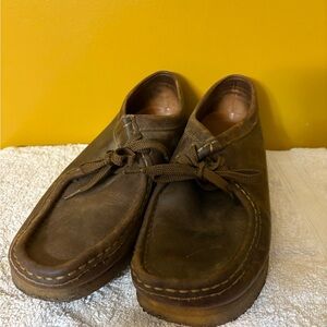 Men's Brown Leather original Wallabees Casual Shoes 11 used nice
